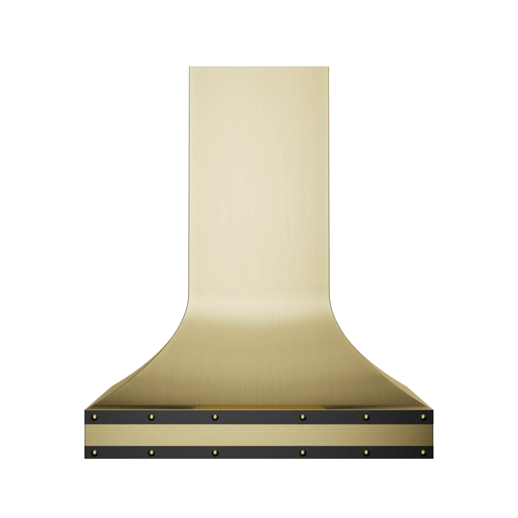 Fobest Brass Kitchen Hood with Black Accent FSS-261-Stainless Steel Range Hood-Fobest