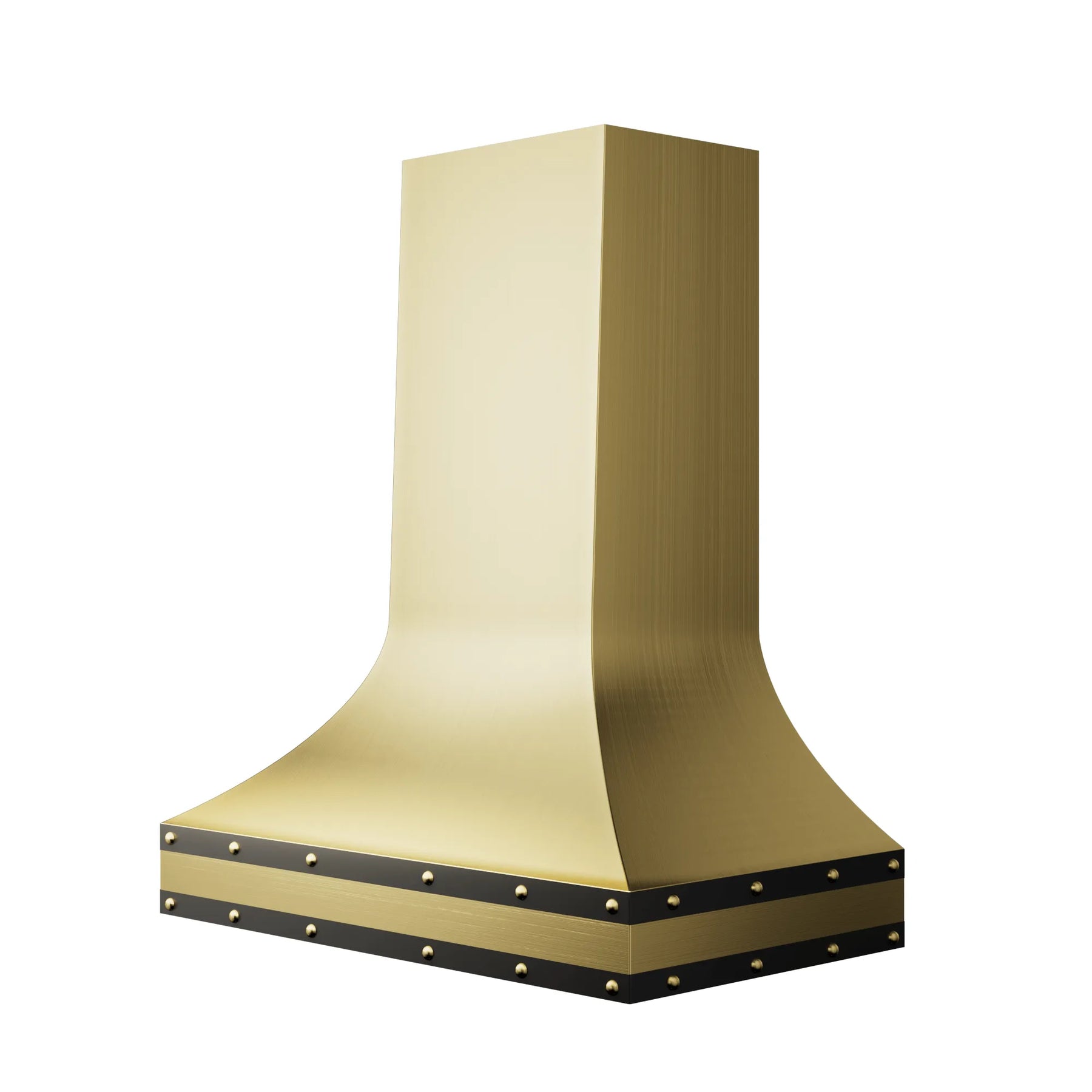 Fobest Brass Kitchen Hood with Black Accent FSS-261-Stainless Steel Range Hood-Fobest
