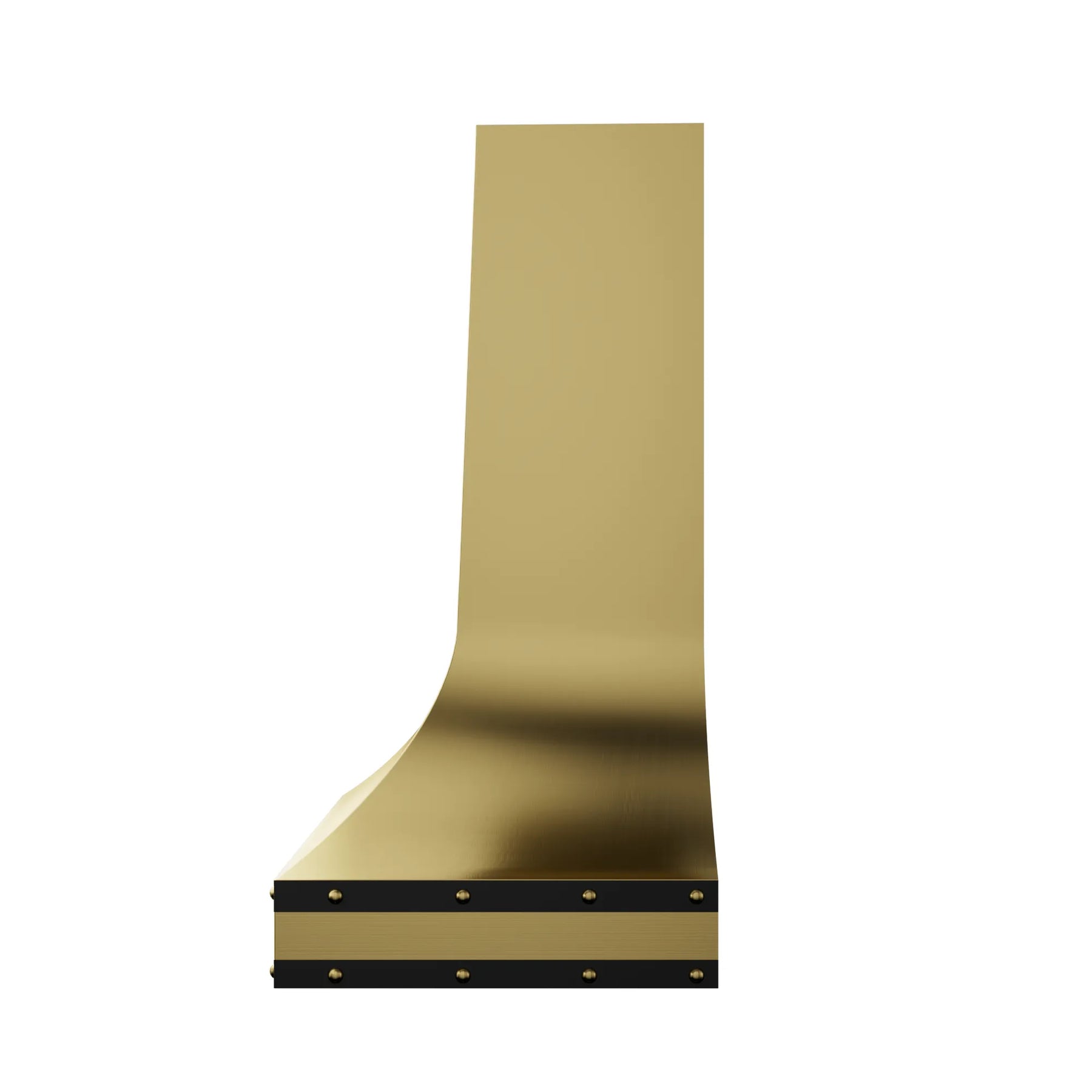 Fobest Brass Kitchen Hood with Black Accent FSS-261-Stainless Steel Range Hood-Fobest