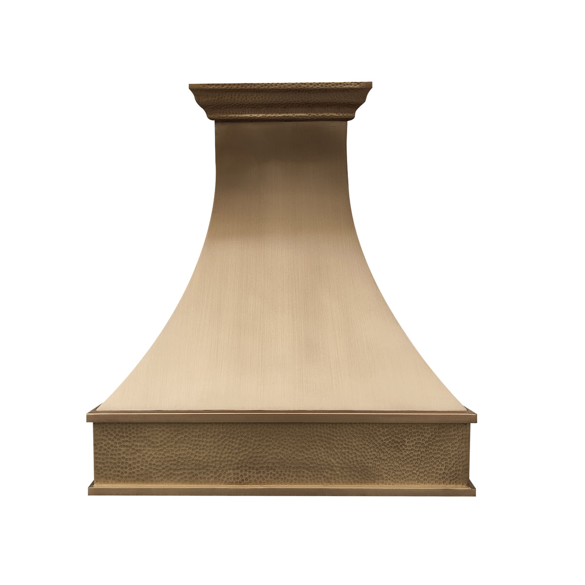 Fobest Brass Range Hood with Hammered Crown FSS-390-Stainless Steel Range Hood-Fobest