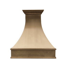 Fobest Brass Range Hood with Hammered Crown FSS-390-Stainless Steel Range Hood-Fobest