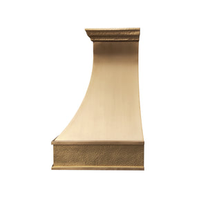 Fobest Brass Range Hood with Hammered Crown FSS-390-Stainless Steel Range Hood-Fobest