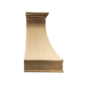 Fobest Brass Range Hood with Hammered Crown FSS-390-Stainless Steel Range Hood-Fobest