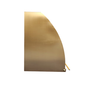 Fobest Brass Range Hood with Polished Gold Trim FSS-382-Stainless Steel Range Hood-Fobest