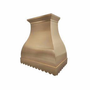 Fobest Brass Range Hood with Scalloped Bottom FSS-267-Stainless Steel Range Hood-Fobest