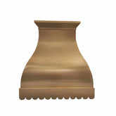 Fobest Brass Range Hood with Scalloped Bottom FSS-267-Stainless Steel Range Hood-Fobest