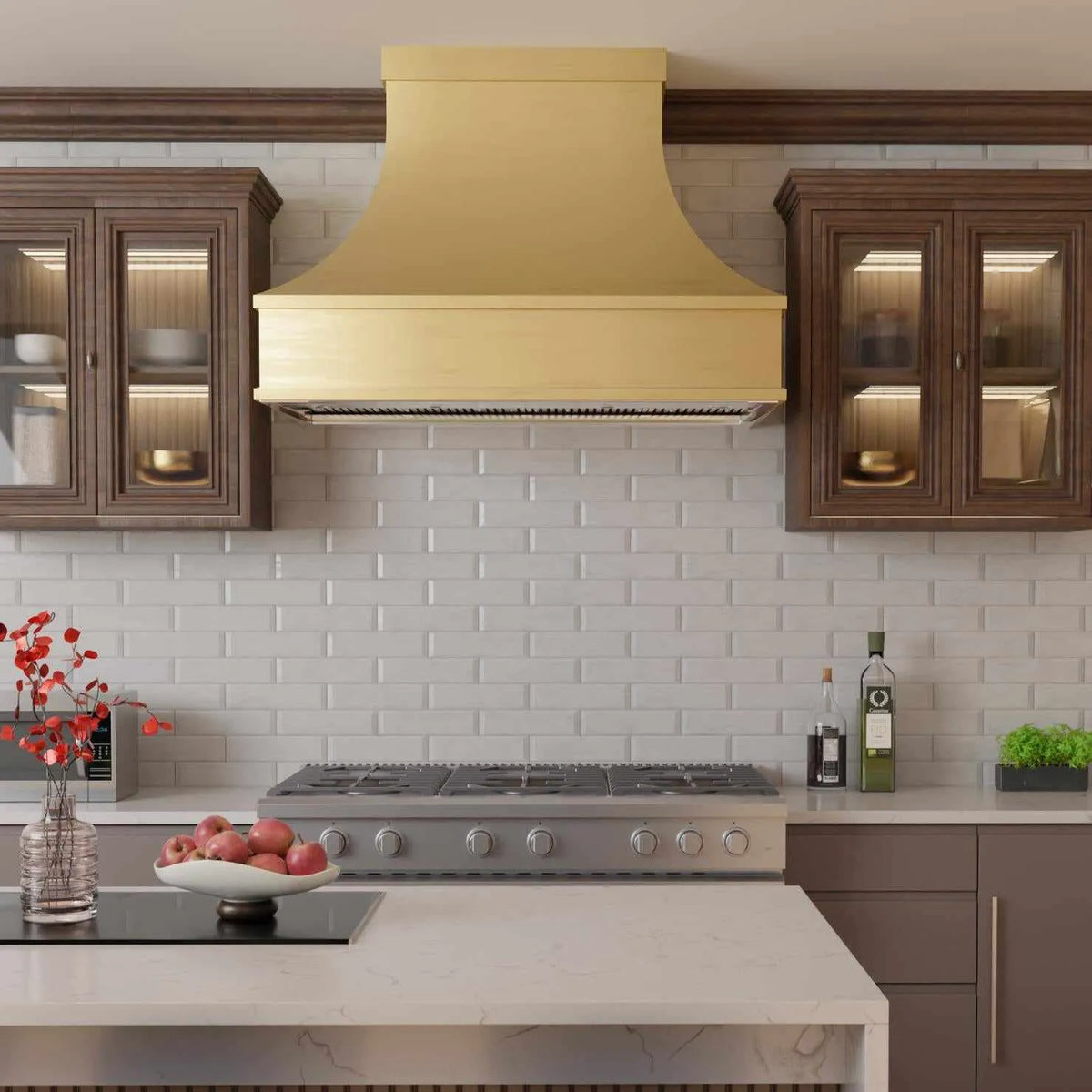 Fobest Brass Range Hood with Tuscan Design FSS-262-Stainless Steel Range Hood-Fobest