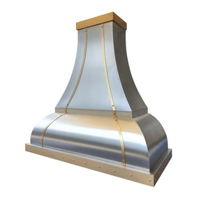 Fobest Brass & Stainless Steel Custom Range Hood FSS-438-Stainless Steel Range Hood-Fobest