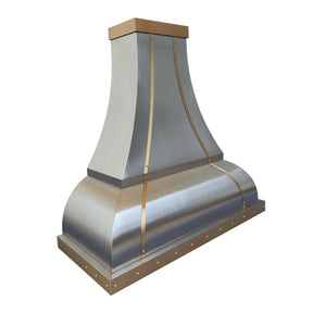 Fobest Brass & Stainless Steel Custom Range Hood FSS-438-Stainless Steel Range Hood-Fobest
