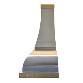 Fobest Brass & Stainless Steel Custom Range Hood FSS-438-Stainless Steel Range Hood-Fobest