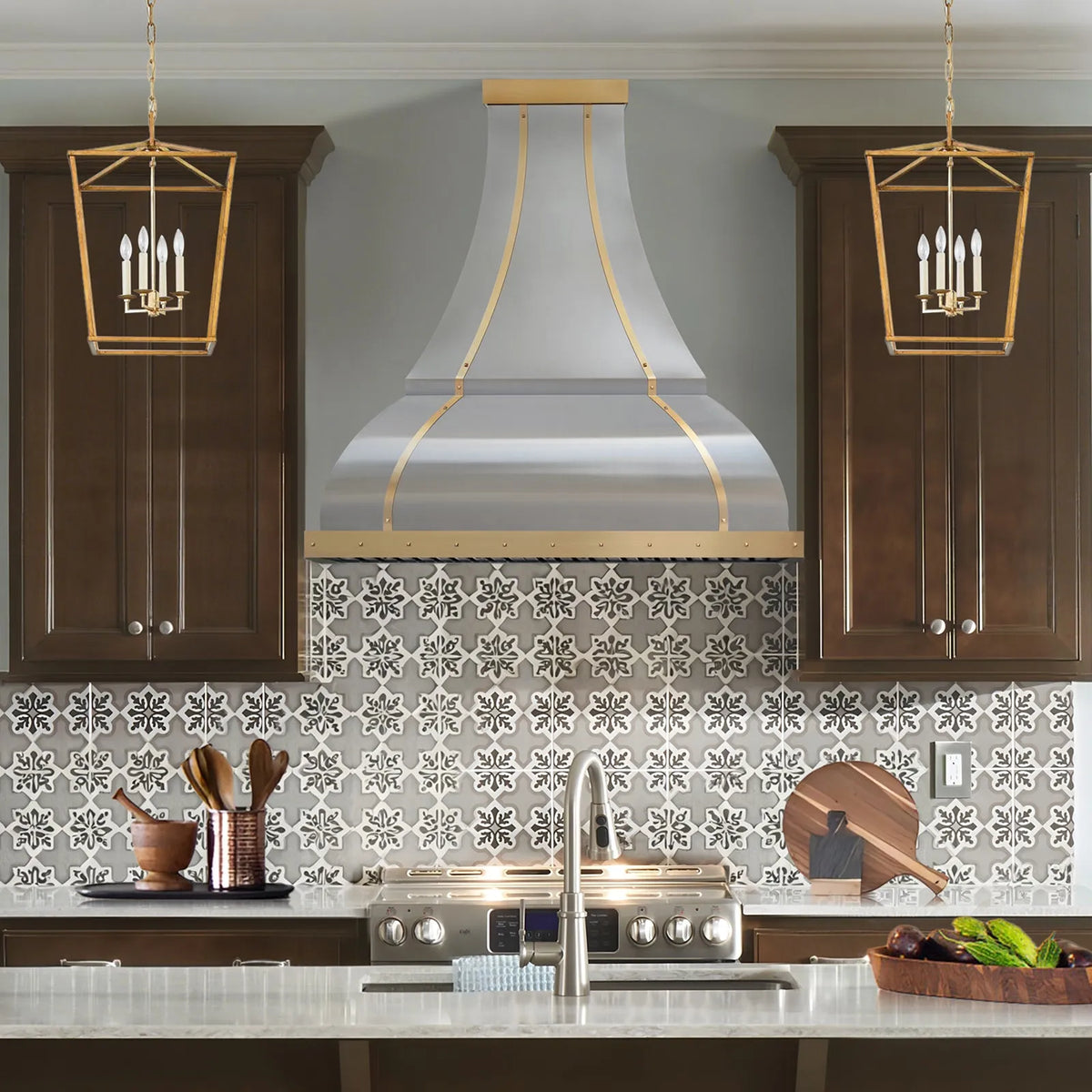 Fobest Brass & Stainless Steel Custom Range Hood FSS-438