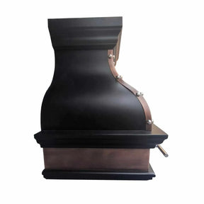 Fobest Bronze Copper Range Hood with Antique Straps FCP-114-Copper Range Hood-Fobest