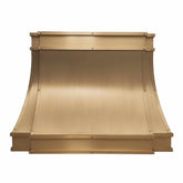 Fobest Brushed Brass Kitchen Hood with Rivets FSS-225-Stainless Steel Range Hood-Fobest