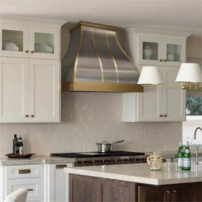 Fobest Brushed Stainless Steel Custom Range Hood FSS-45-Stainless Steel Range Hood-Fobest