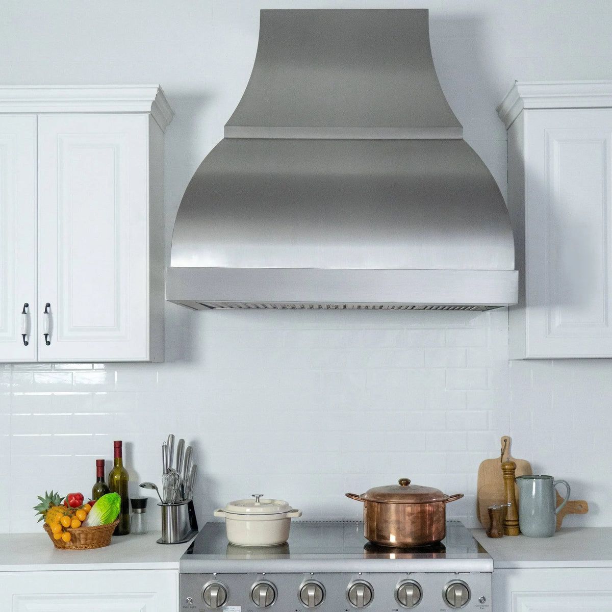 Fobest Brushed Stainless Steel Range Hood Bell Shape FSS-62-Stainless Steel Range Hood-Fobest