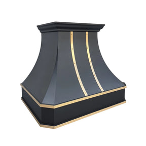 Fobest Classic Black Stainless Steel Range Hood FSS-90-Stainless Steel Range Hood-Fobest