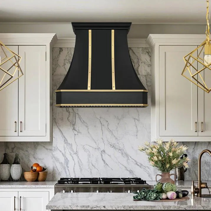 Fobest Classic Black Stainless Steel Range Hood FSS-90-Stainless Steel Range Hood-Fobest