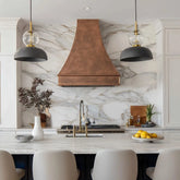Fobest Classic Copper Range Hood with Chimney Design -FCP-281-Copper Range Hood-Fobest