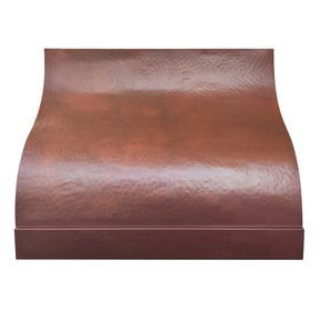Fobest Copper Curved Range Hood Hammered Finish FCP-273-Copper Range Hood-Fobest