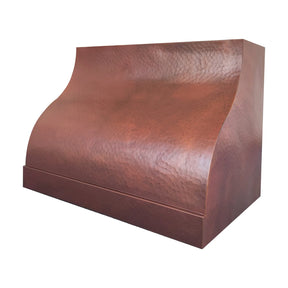 Fobest Copper Curved Range Hood Hammered Finish FCP-273-Copper Range Hood-Fobest