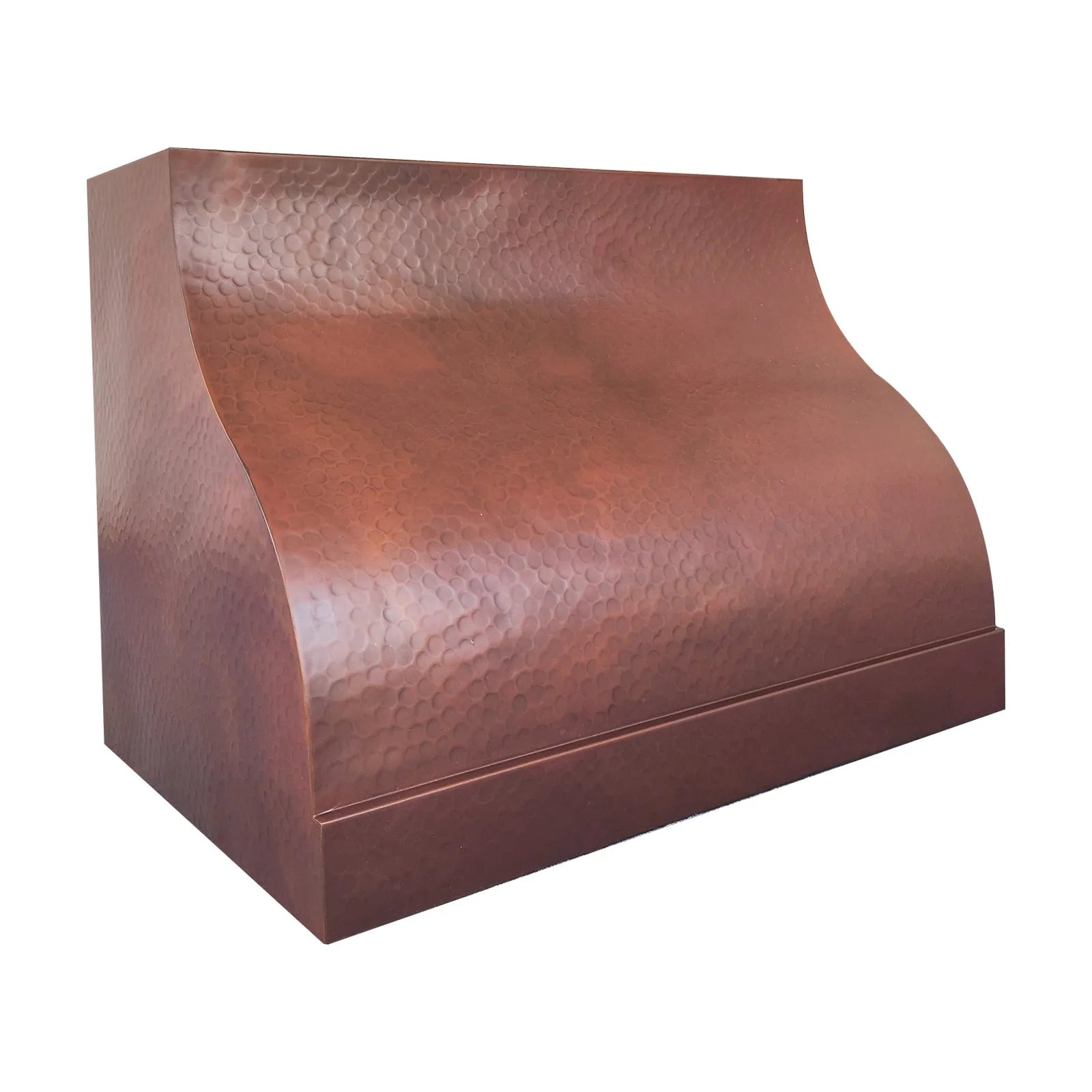 Fobest Copper Curved Range Hood Hammered Finish FCP-273-Copper Range Hood-Fobest