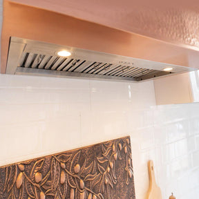 Fobest Copper Custom Range Hood with Frame Apron FCP-17-Copper Range Hood-Fobest