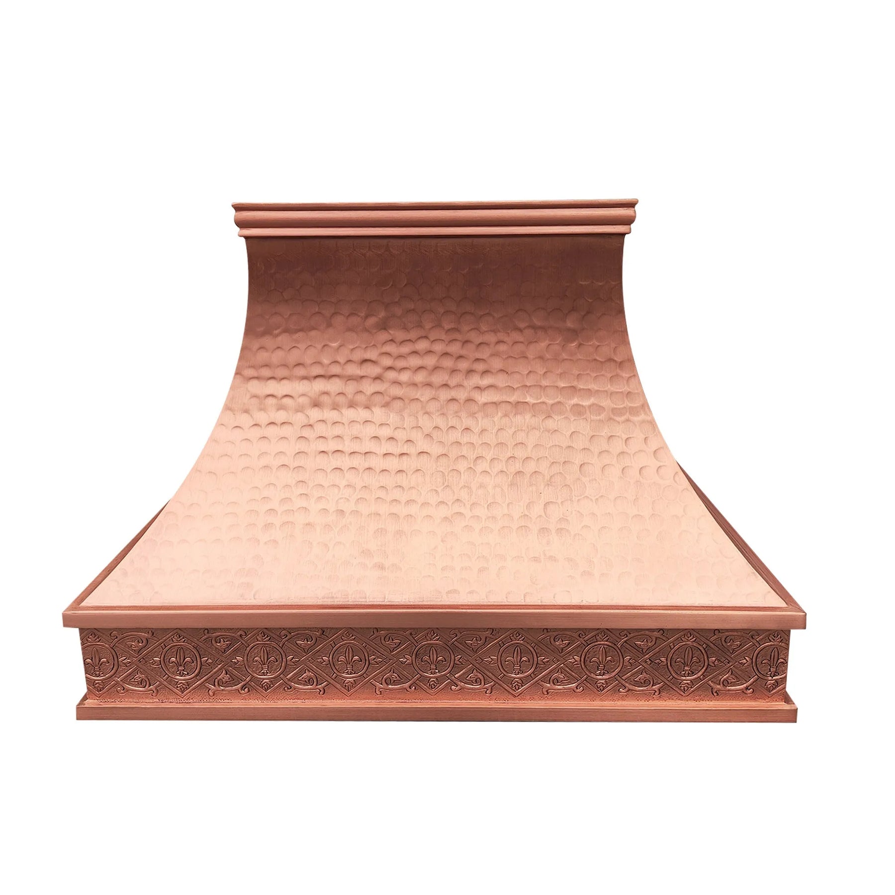 Fobest Copper Custom Range Hood with Hammered Finish FCP-64-Copper Range Hood-Fobest