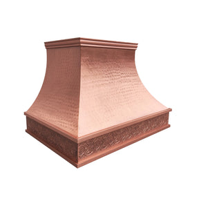 Fobest Copper Custom Range Hood with Hammered Finish FCP-64-Copper Range Hood-Fobest