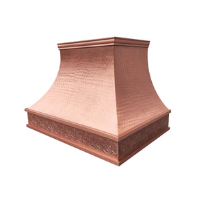 Fobest Copper Custom Range Hood with Hammered Finish FCP-64-Copper Range Hood-Fobest