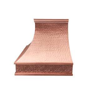 Fobest Copper Custom Range Hood with Hammered Finish FCP-64-Copper Range Hood-Fobest