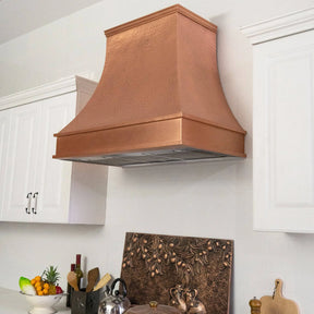 Fobest Copper Custom Range Hood with Hammered Finish FCP-64-Copper Range Hood-Fobest