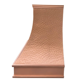 Fobest Copper Custom Range Hood with Hammered Finish FCP-64-Copper Range Hood-Fobest