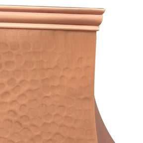 Fobest Copper Custom Range Hood with Hammered Finish FCP-64-Copper Range Hood-Fobest