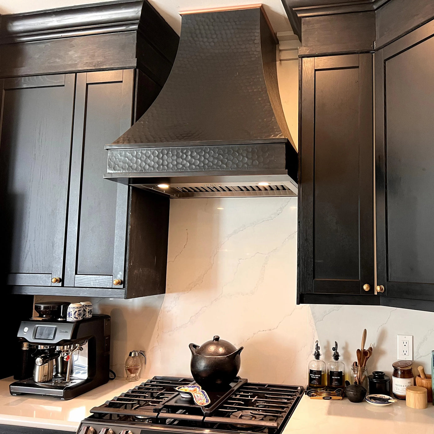 Fobest Copper Custom Range Hood with natural copper crown FCP-128-Copper Range Hood-Fobest