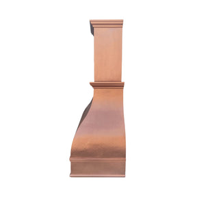 Fobest Copper Kitchen Hood with Chimney Design FCP-238-Copper Range Hood-Fobest