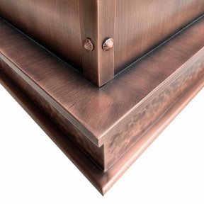 Fobest Copper Kitchen Hood with Hammered Texture Apron FCP-45-Copper Range Hood-Fobest