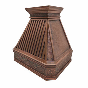Fobest Copper Kitchen Hood with Vintage Color Design FCP-166-Copper Range Hood-Fobest
