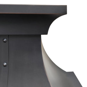 Fobest Copper Kitchen Range Hood with Ornamental Trim FCP-262-Copper Range Hood-Fobest