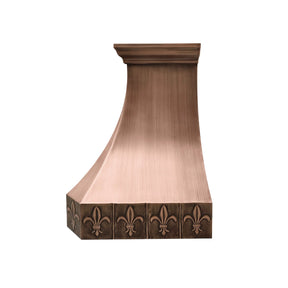 Fobest Copper Metal Range Hood Sword Pattern FCP-247-Copper Range Hood-Fobest