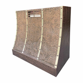 Fobest Copper Range Hood Sloped Design Hammer Finish FCP-105-Copper Range Hood-Fobest