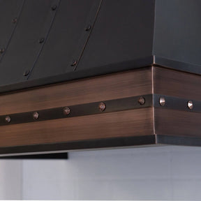 Fobest Copper Range Hood with Antique Copper Apron FCP-82-Copper Range Hood-Fobest