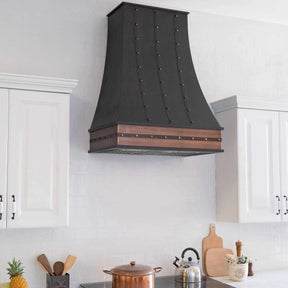 Fobest Copper Range Hood with Antique Copper Apron FCP-82-Copper Range Hood-Fobest