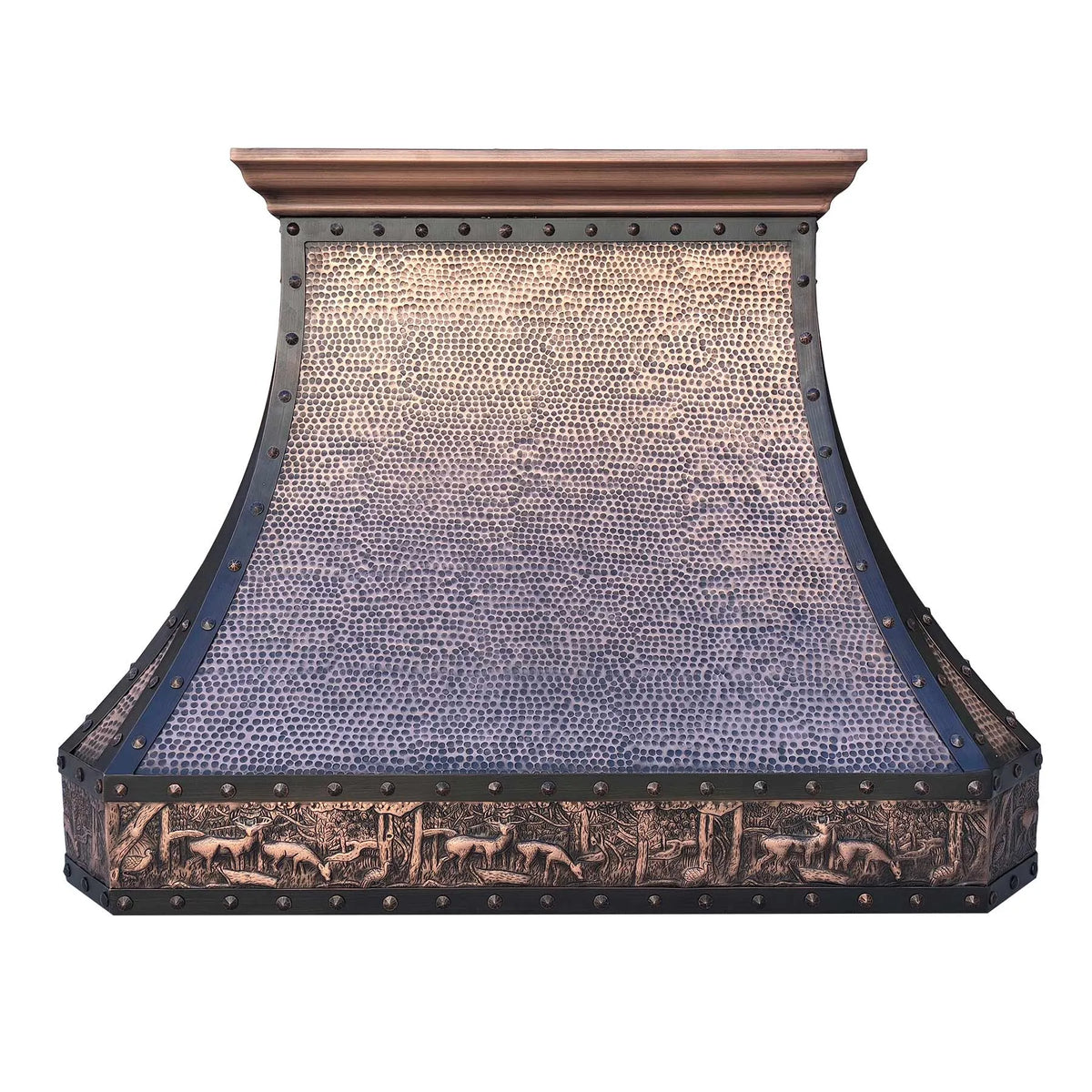 Fobest Copper Range Hood with Deer Pattern FCP-193-Copper Range Hood-Fobest
