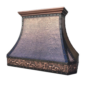 Fobest Copper Range Hood with Deer Pattern FCP-193-Copper Range Hood-Fobest