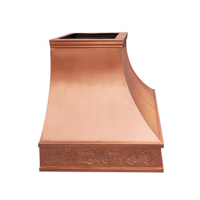 Fobest Copper Range Hood with Floral Band FCP-263-Copper Range Hood-Fobest