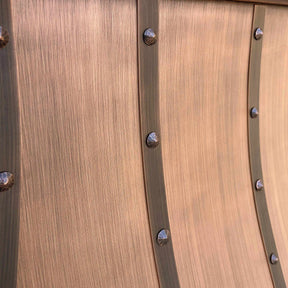 Fobest Copper Range Hood with Hammered Bottom Apron FCP-44-Copper Range Hood-Fobest