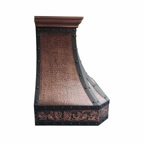 Fobest Copper Range Hood with Handmade Apron Design FCP-122-Copper Range Hood-Fobest