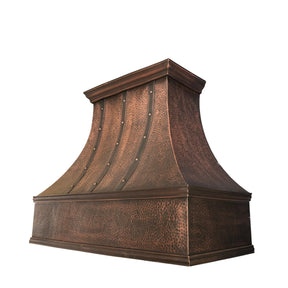 Fobest Copper Range Hood with Handmade Apron Finish FCP-42-Copper Range Hood-Fobest