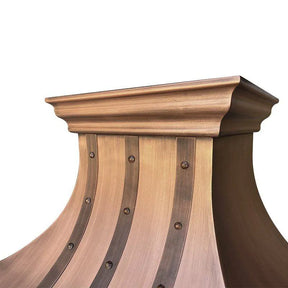 Fobest Copper Range Hood with Handmade Apron Finish FCP-42-Copper Range Hood-Fobest