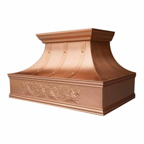 Fobest Copper Range Hood with Handmade Pattern FCP-125-Copper Range Hood-Fobest